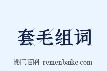 套毛组词是什么意思的图片
